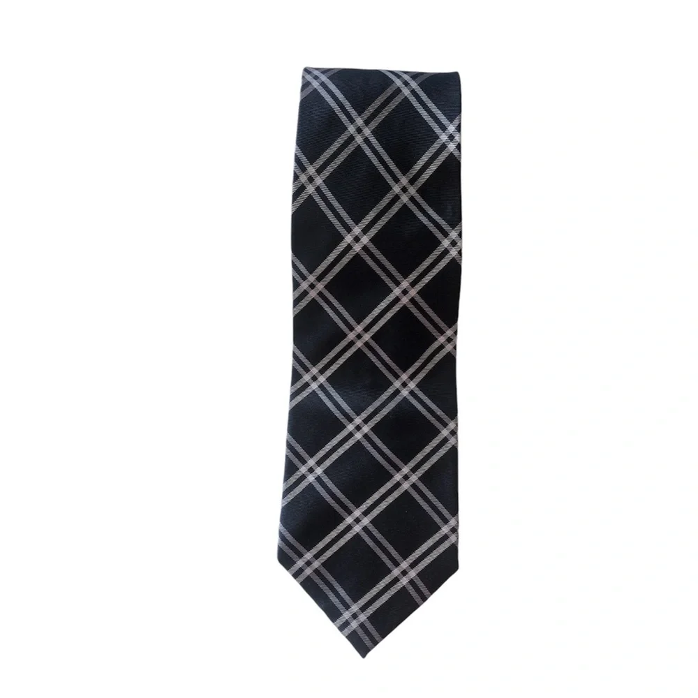 IZOD Men’s Navy Gray Patterned Tie